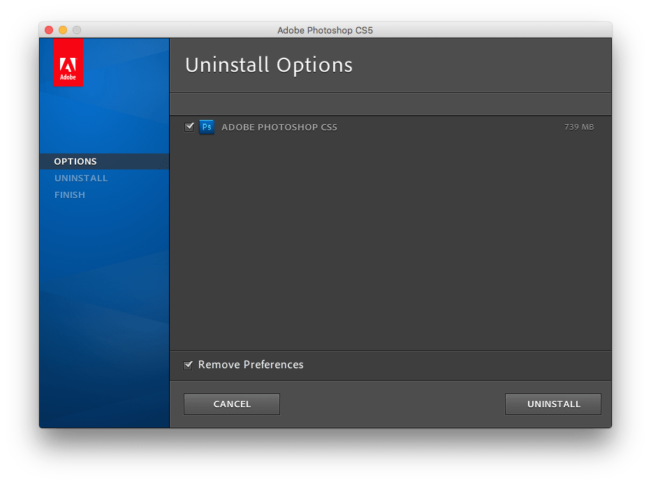 Удаление адобе. Adobe Photoshop удалил файлы. Как удалить фотошоп с мака.