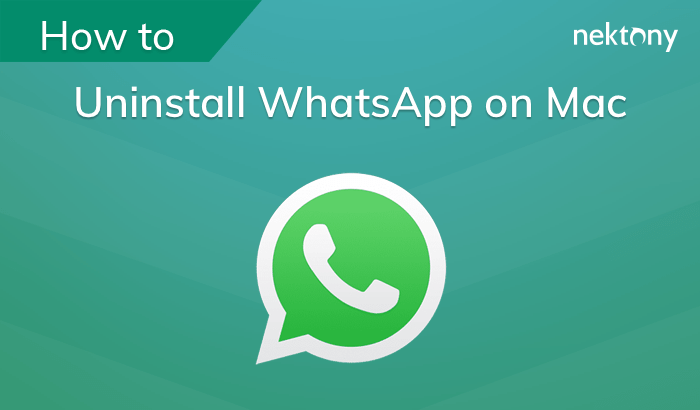 Uninstall WhatsApp on a Mac