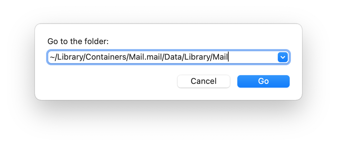 Searching for Mail downloads in Finder