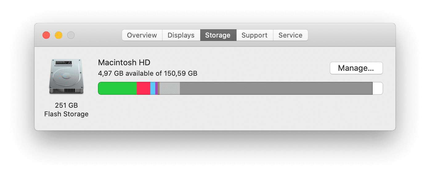 mac storage management