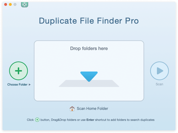 Duplicate File Finder start window