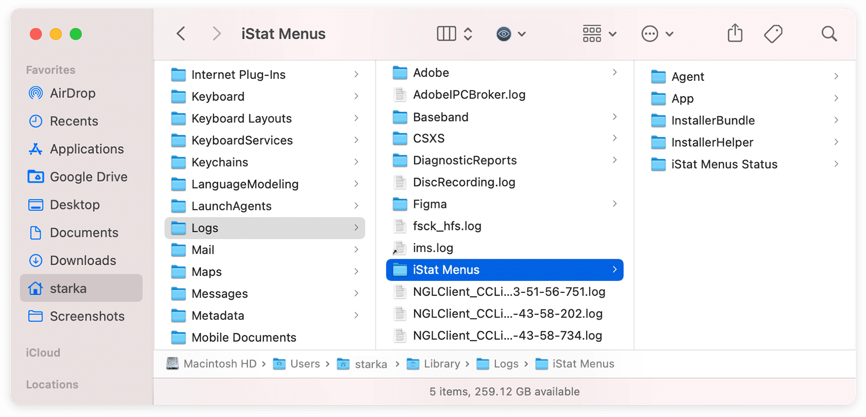 istat menus alternatives windows