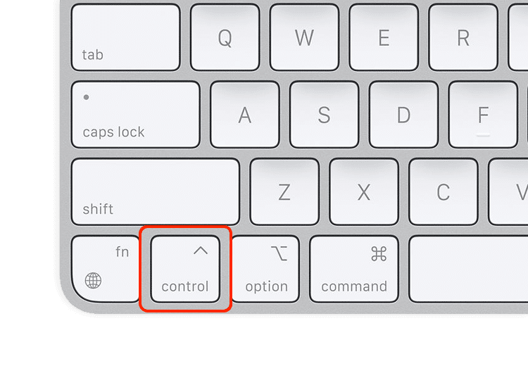 shortcut to right-click with keyboard on Mac