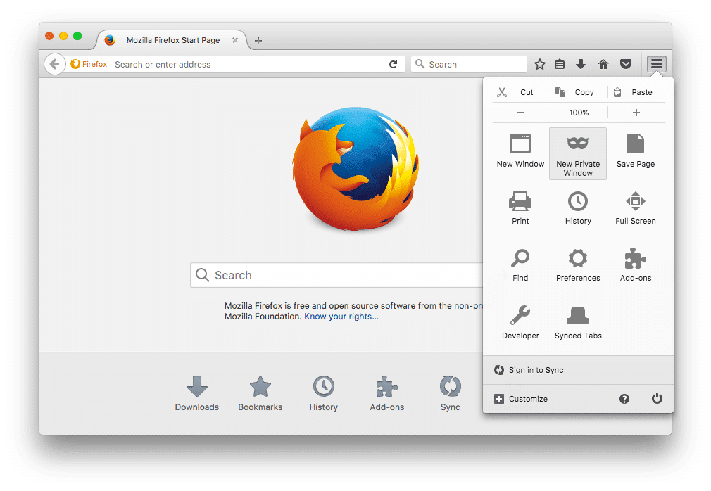 private browser