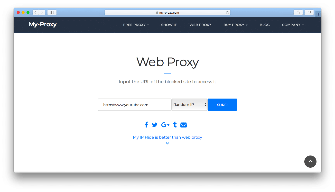 web proxy