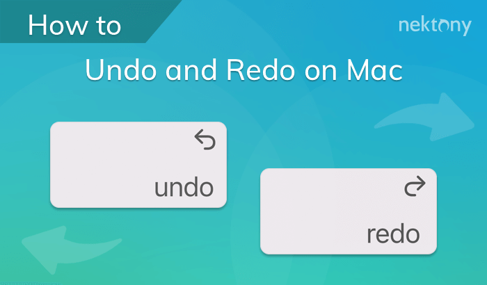 How to undo and redo on Mac