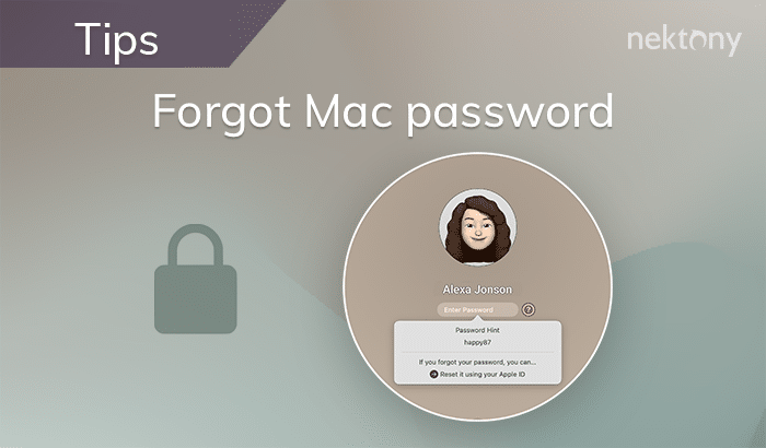 forgot mac password
