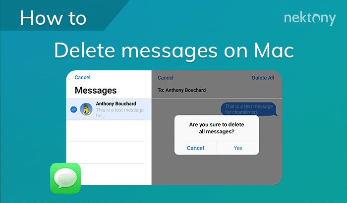 How to delete messages on Mac