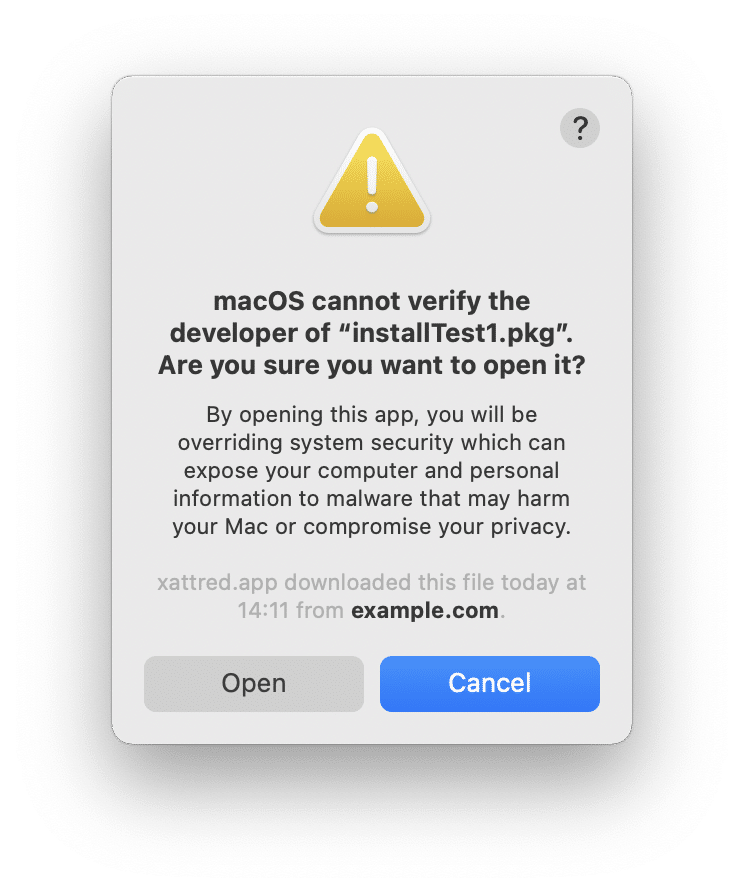 download app from unidentified developer mac