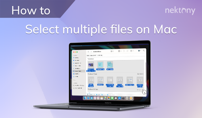 How to select multiple files on a Mac