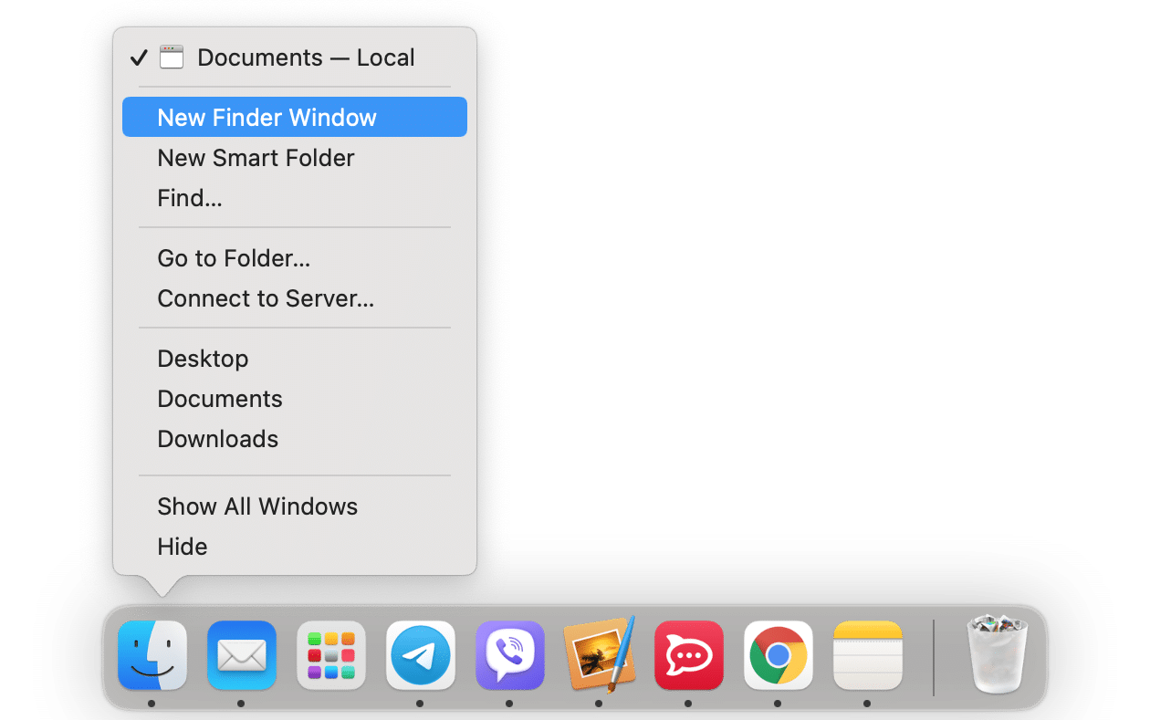 finder window on mac