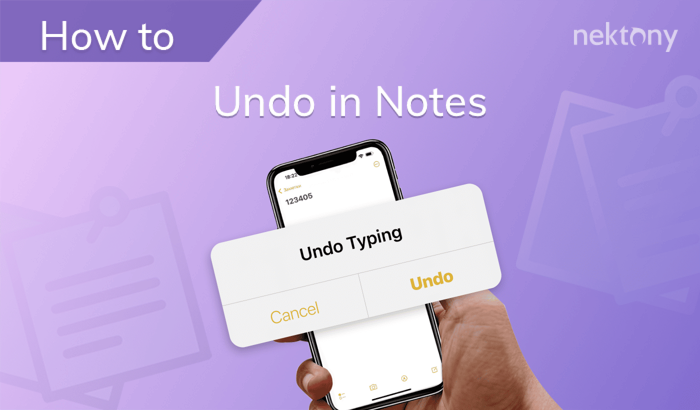 How to undo in Notes on iPhone