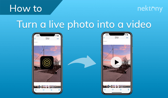 How to turn a video into a live photo  on iPhone