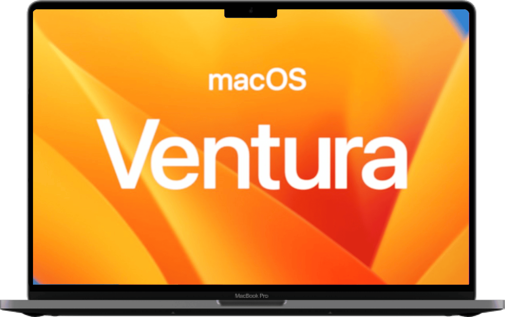 MacBook with the Ventura wallpaper