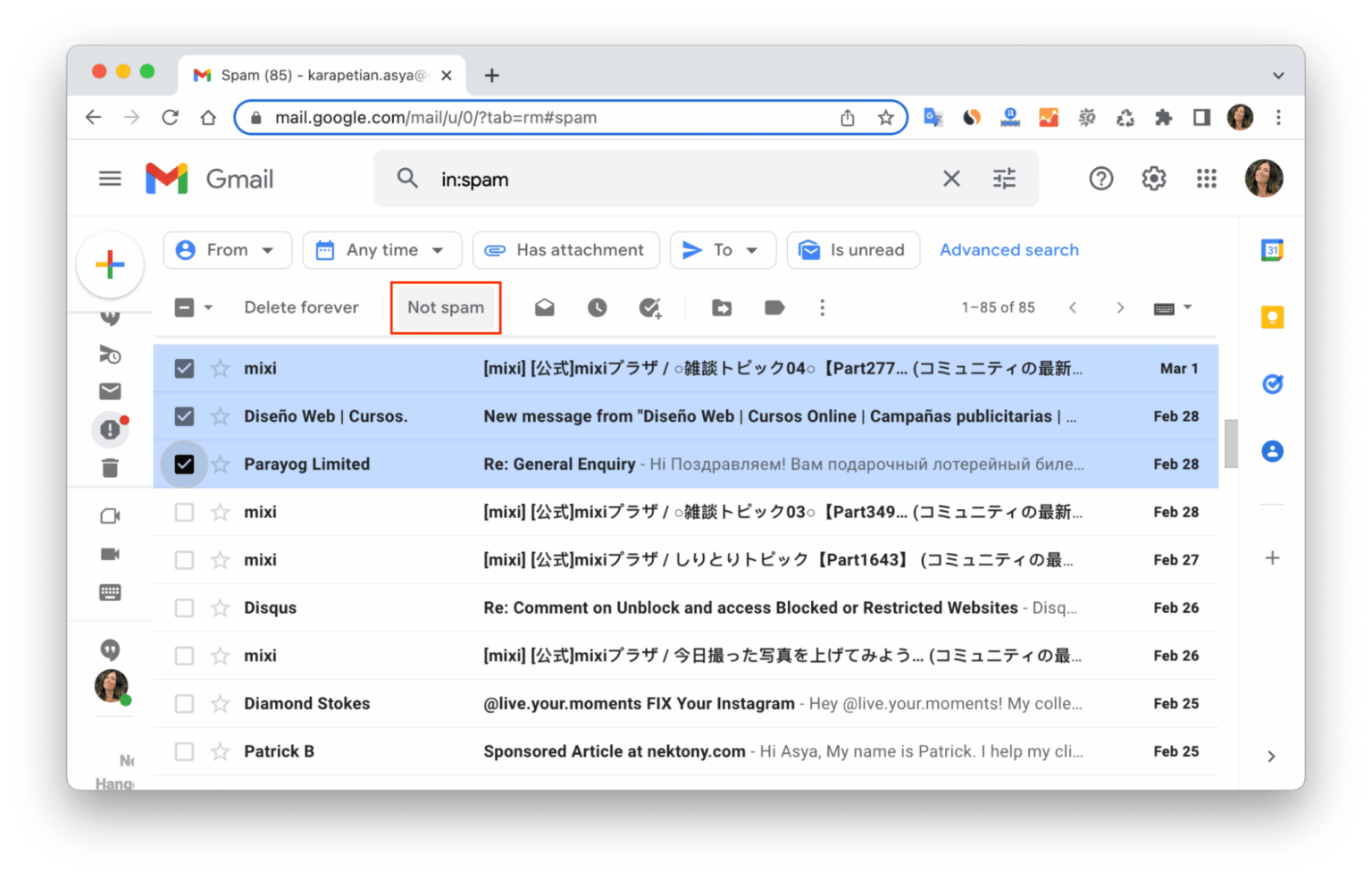 how-to-find-emails-automatically-removed-from-spam-nektony