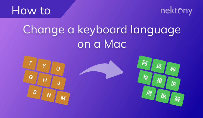 How to change the keyboard language on a Mac