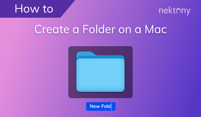 How to create a folder on a Mac