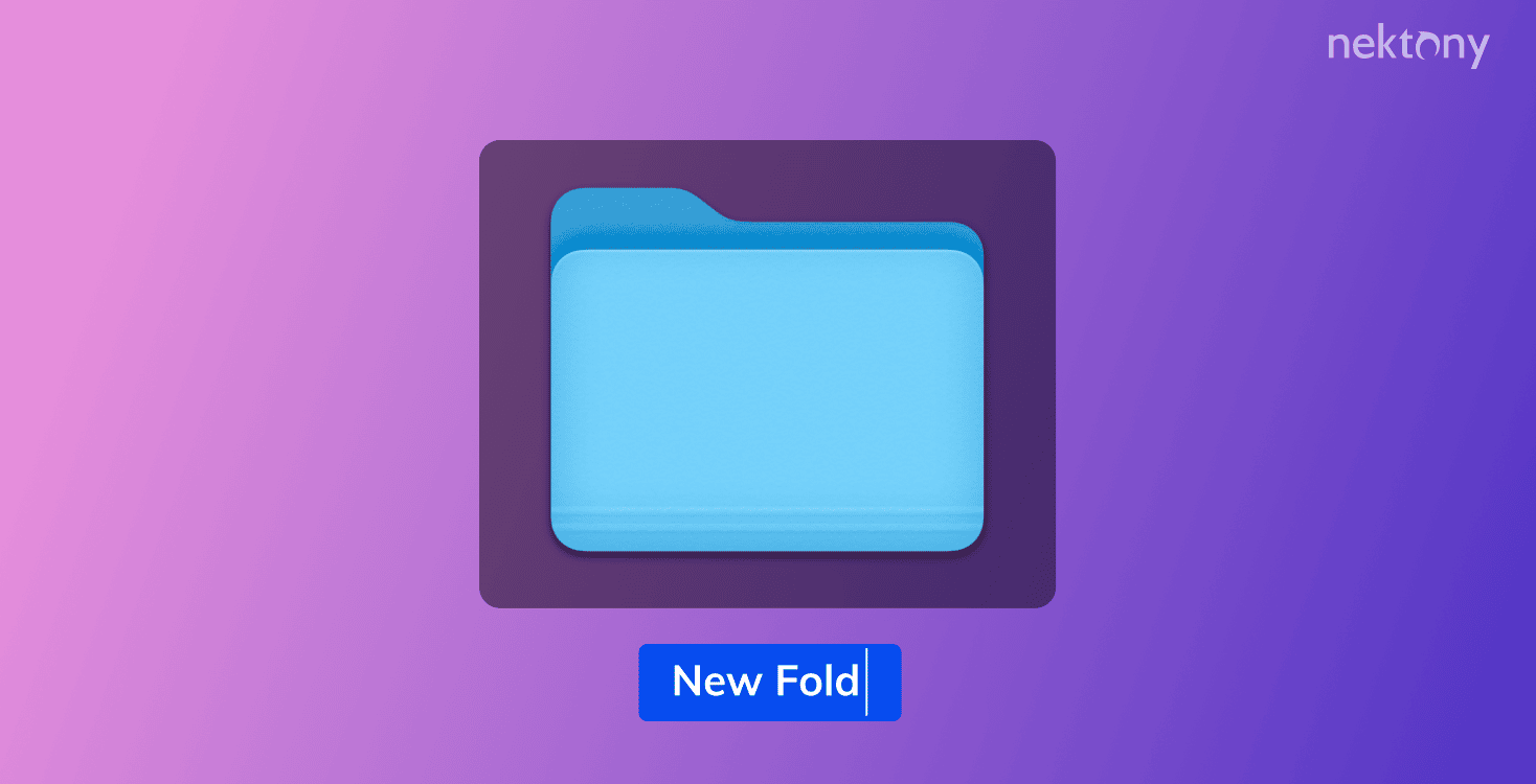 Creating a new folder on outlet mac