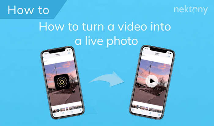 How to turn a video into a live photo  on iPhone
