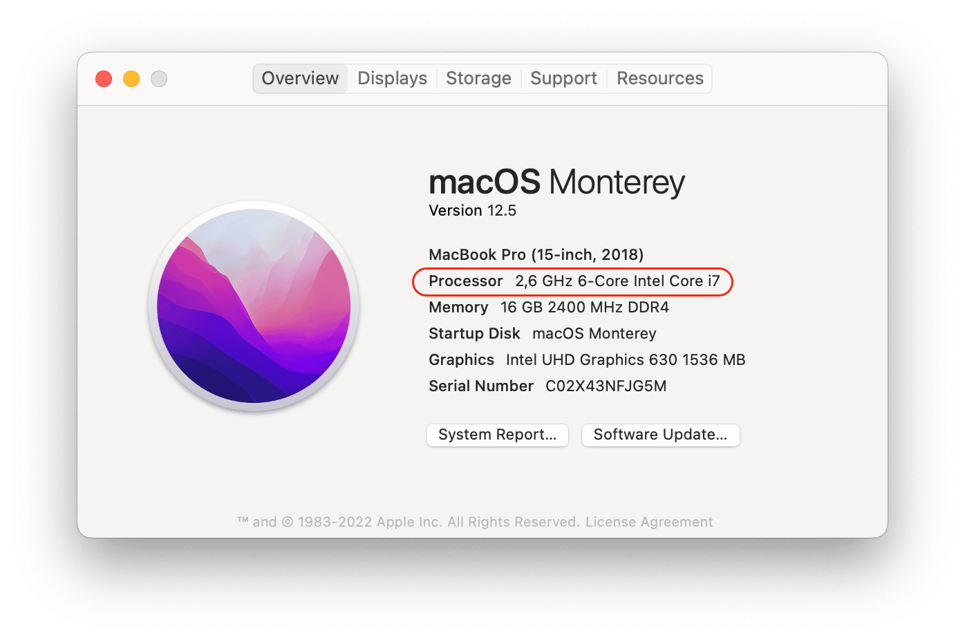 macOS overview window