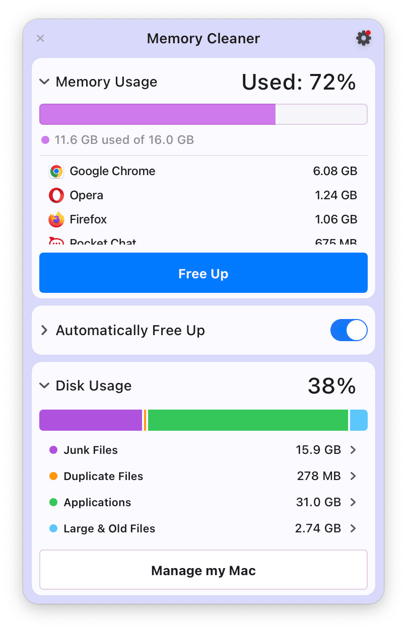 mac memory cleaner free download
