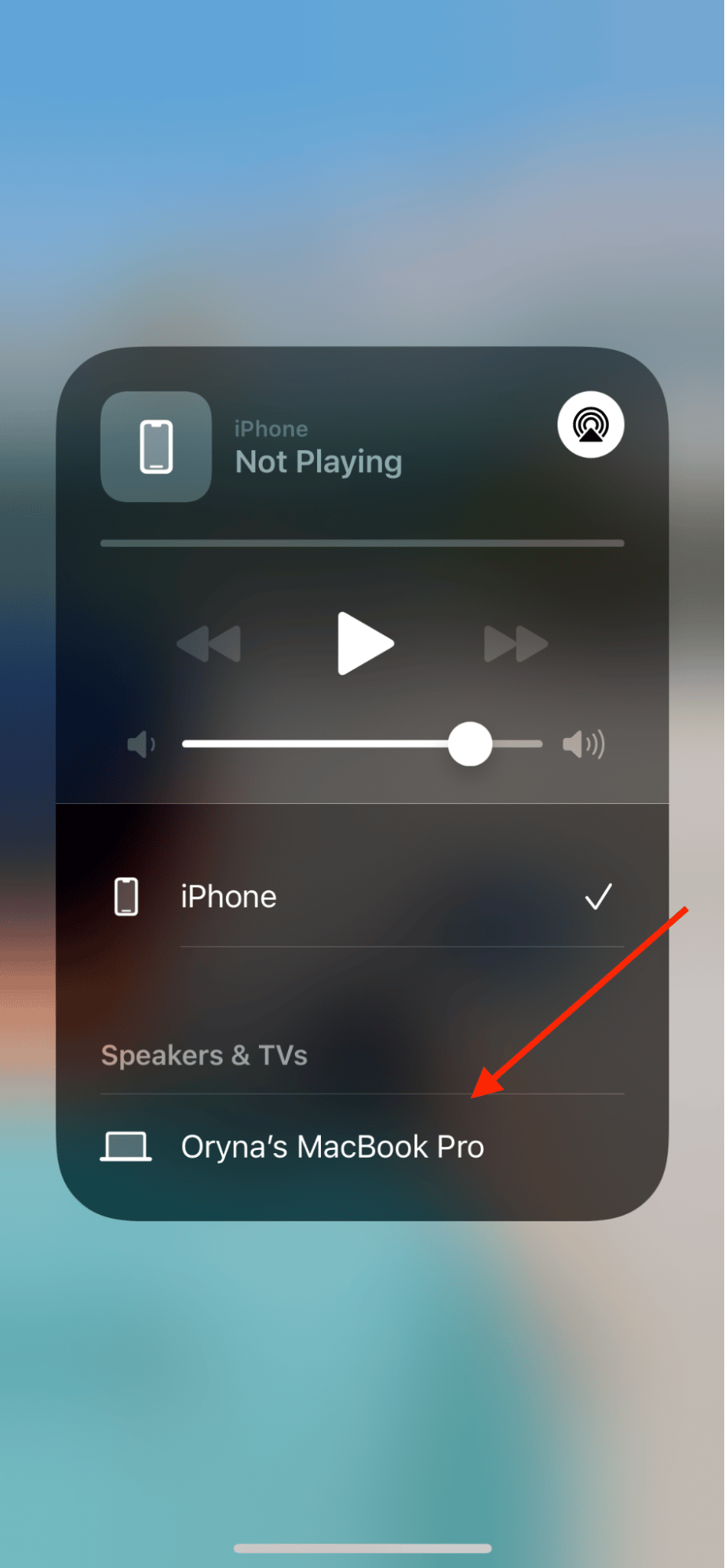 selecting a device to broadcast Netflix video