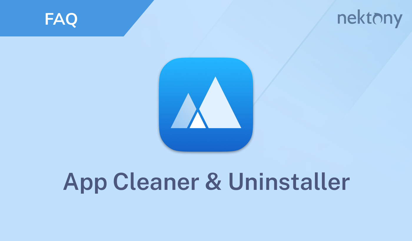 FAQ - App Cleaner & Uninstaller