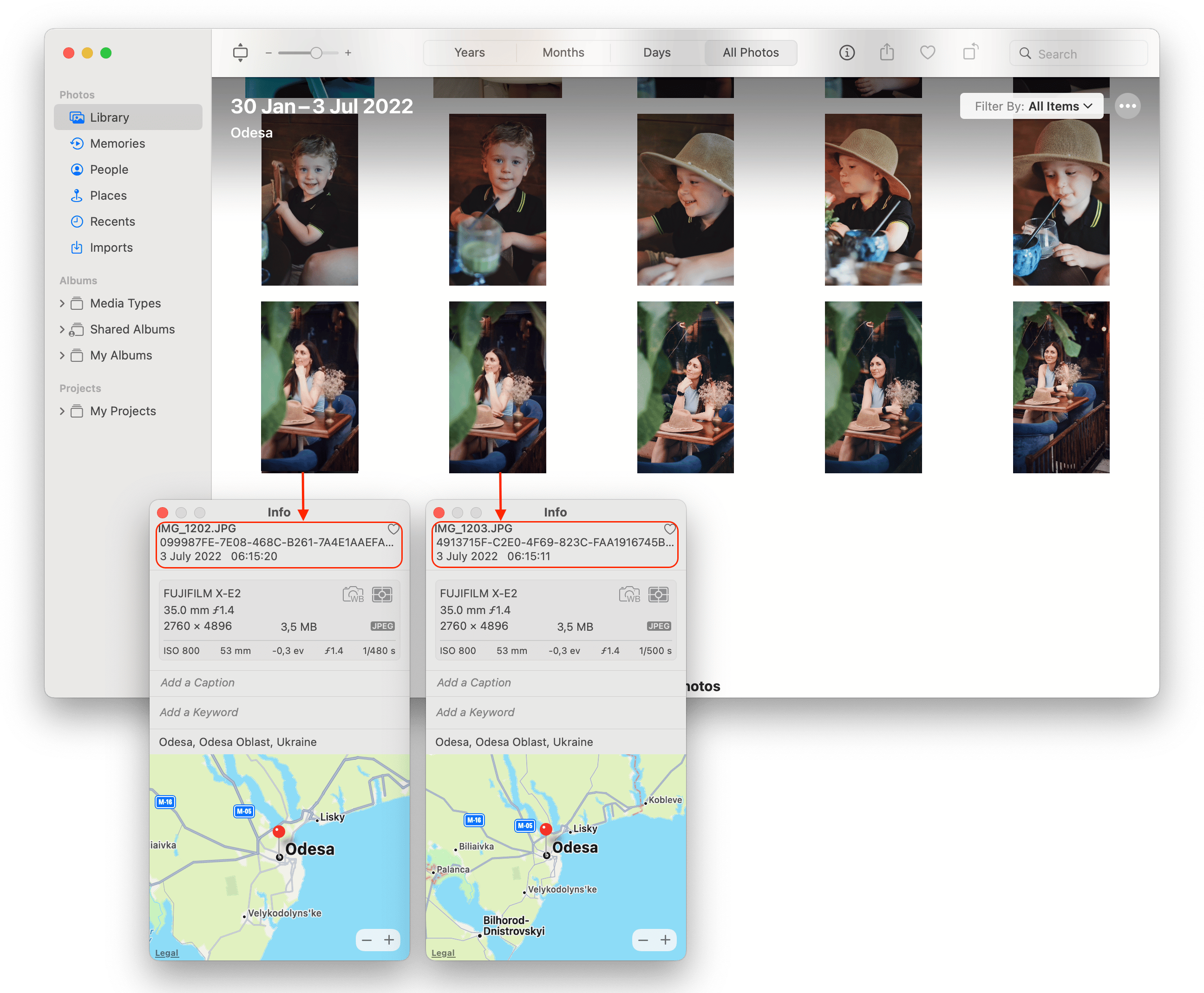 how to delete duplicates iphoto