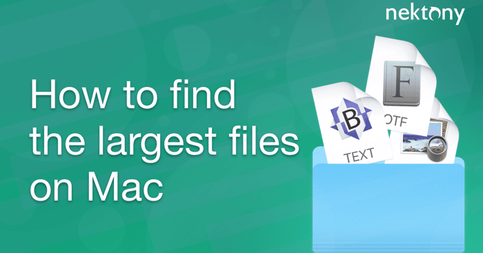 How to find large files on Mac