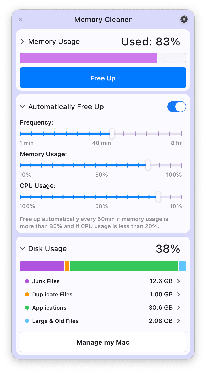 Memory Cleaner design