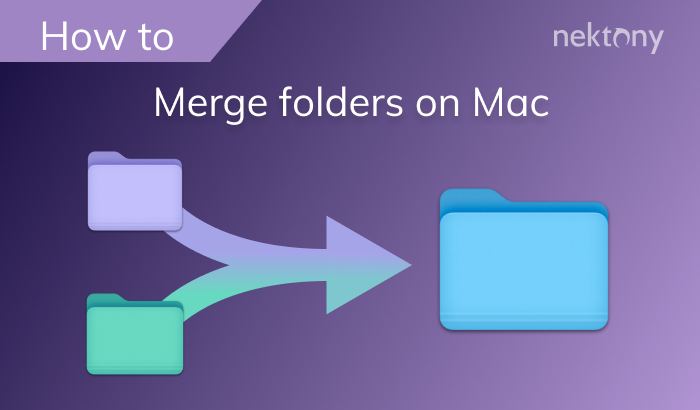 How to merge folders on a Mac