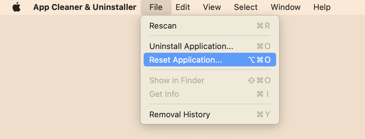 reset app by app cleaner & uninstaller