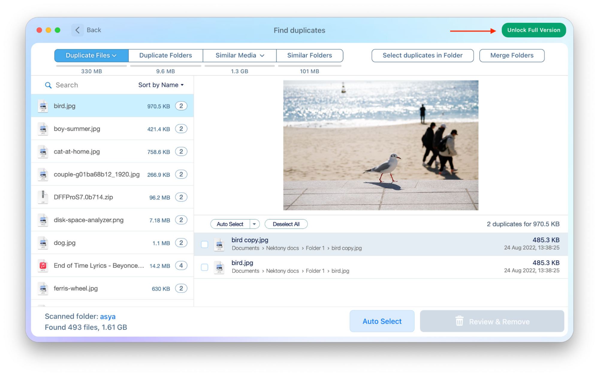 duplicate finder get pro