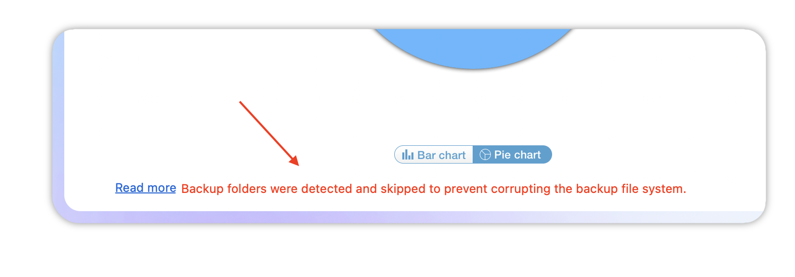 duplicates in backups