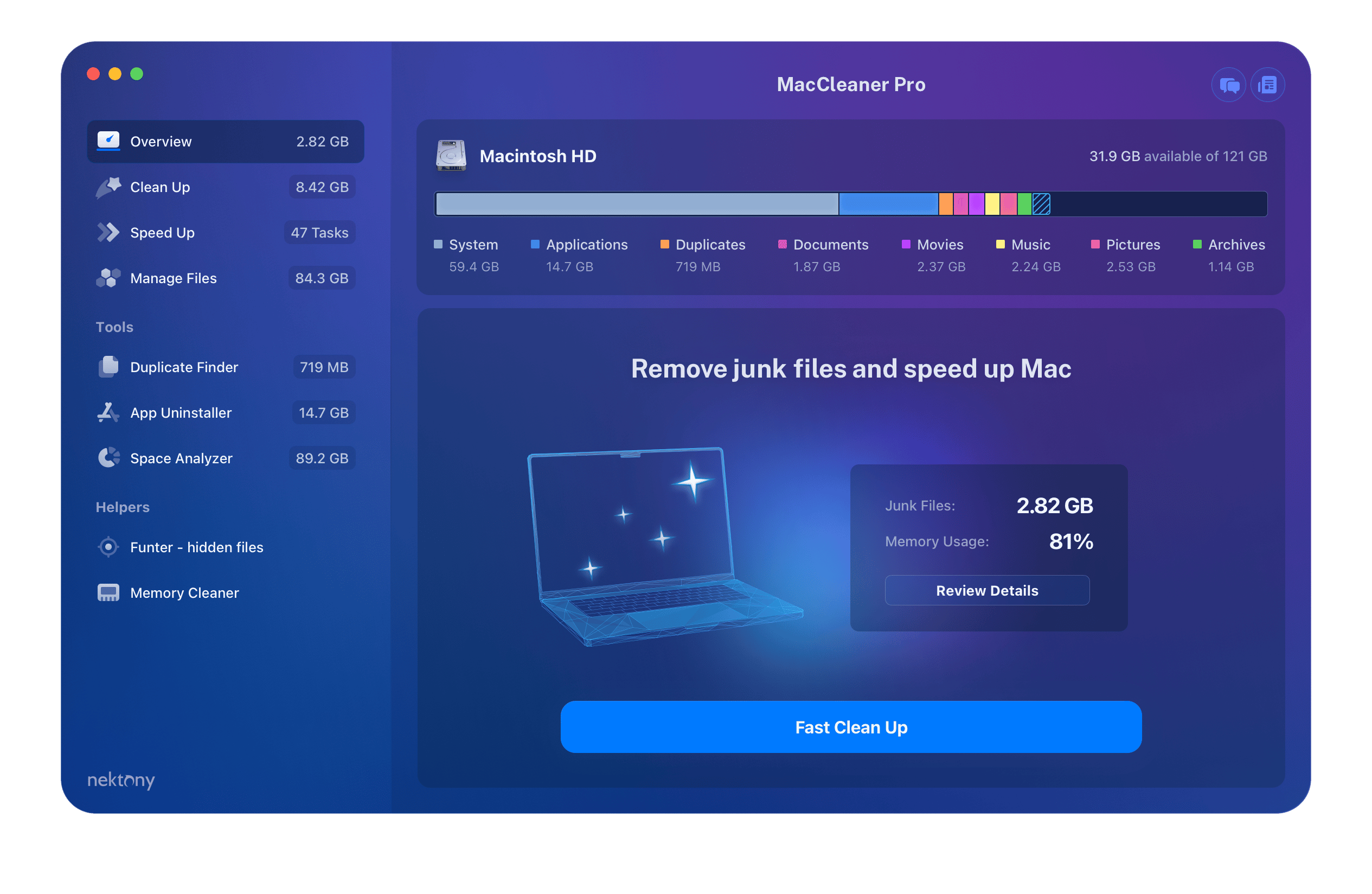 MacCleaner 3 PRO for mac instal