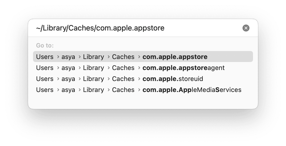 library app store cache
