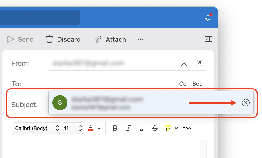Deleteing auto-complete address in Outlook