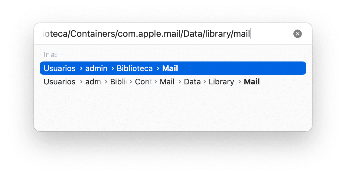 Searching for Mail downloads in Finder