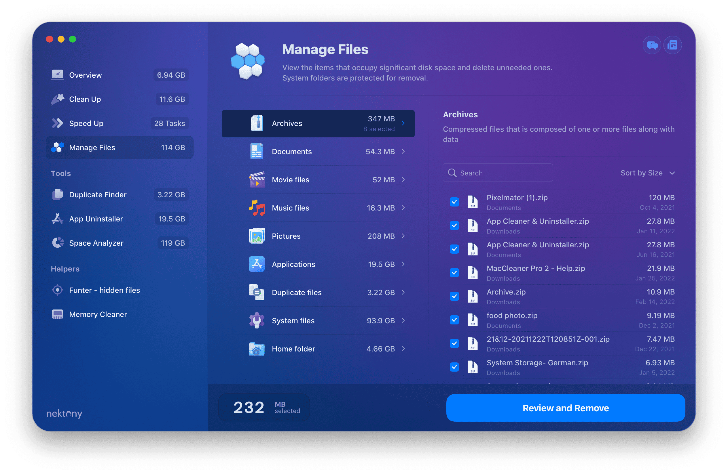Manage Files
