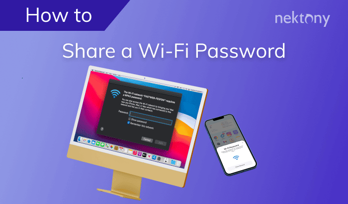 How to share a Wi-Fi password  to a Mac