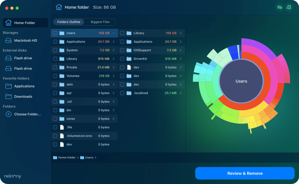 Disk Space Analyzer screenshot