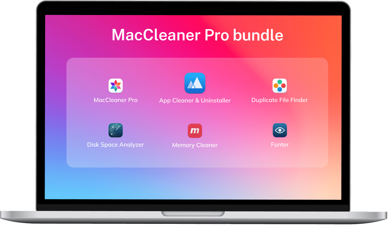 mac cleaner bundle laptop background