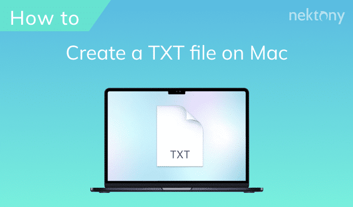 How to create a .txt file on Mac