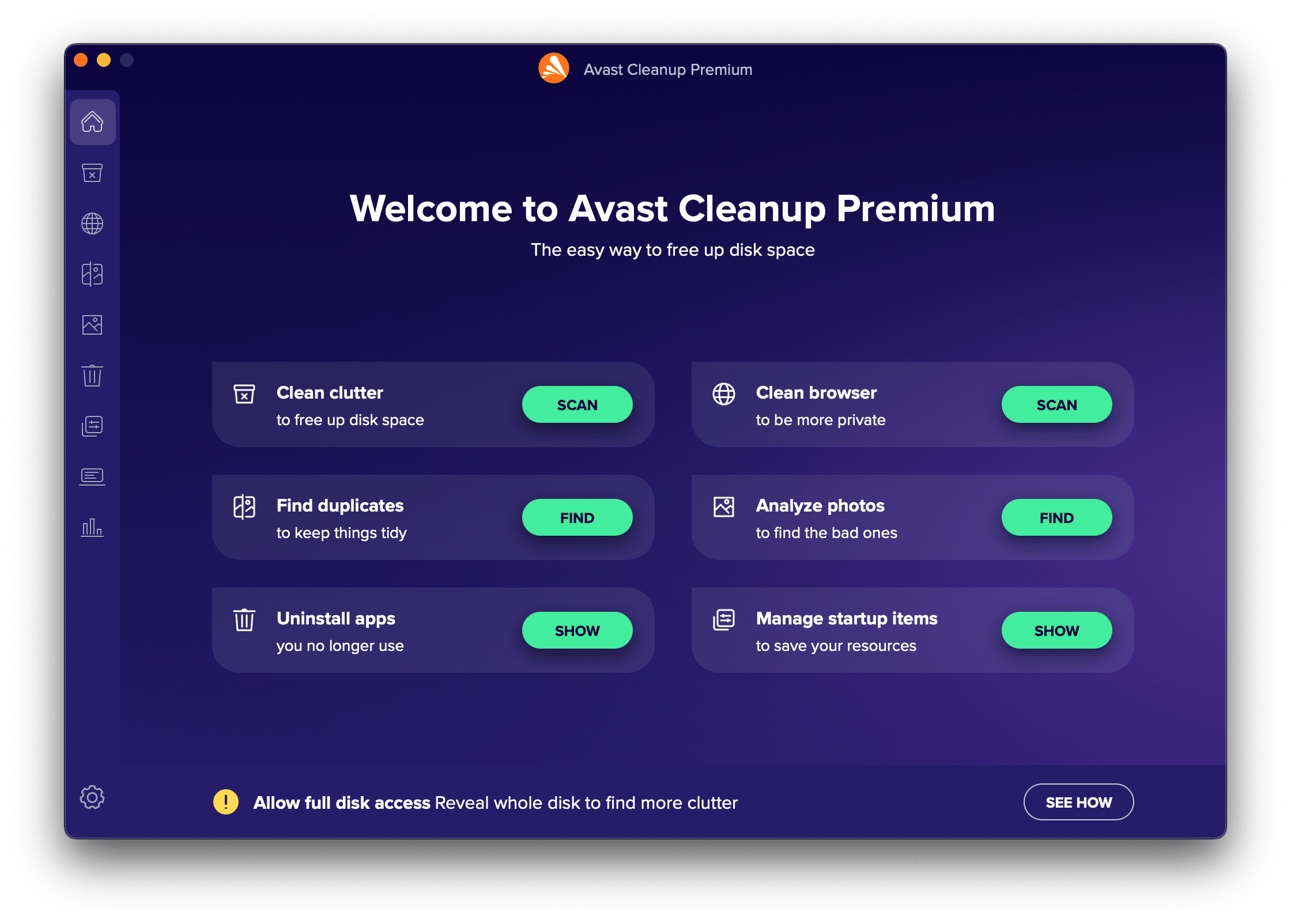 avast cleaner