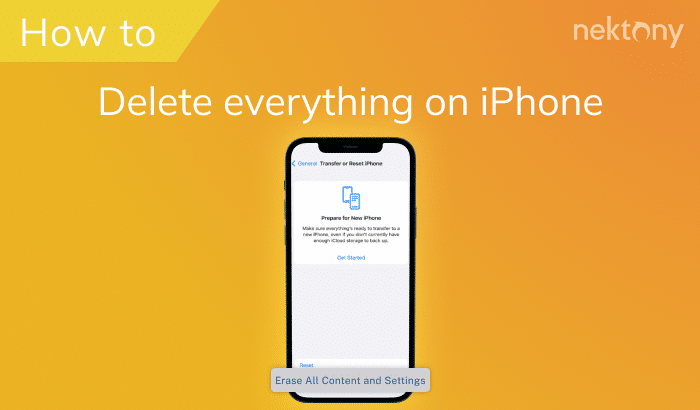 How to delete everything on iPhone