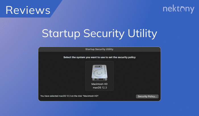Mac Startup Security Utility