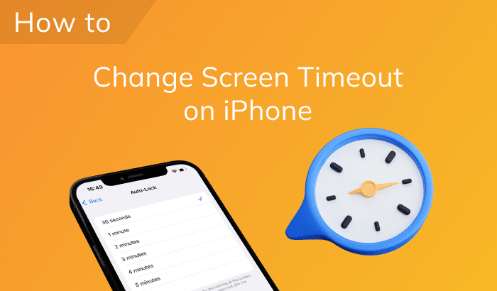 How to change screen timeout on iPhone