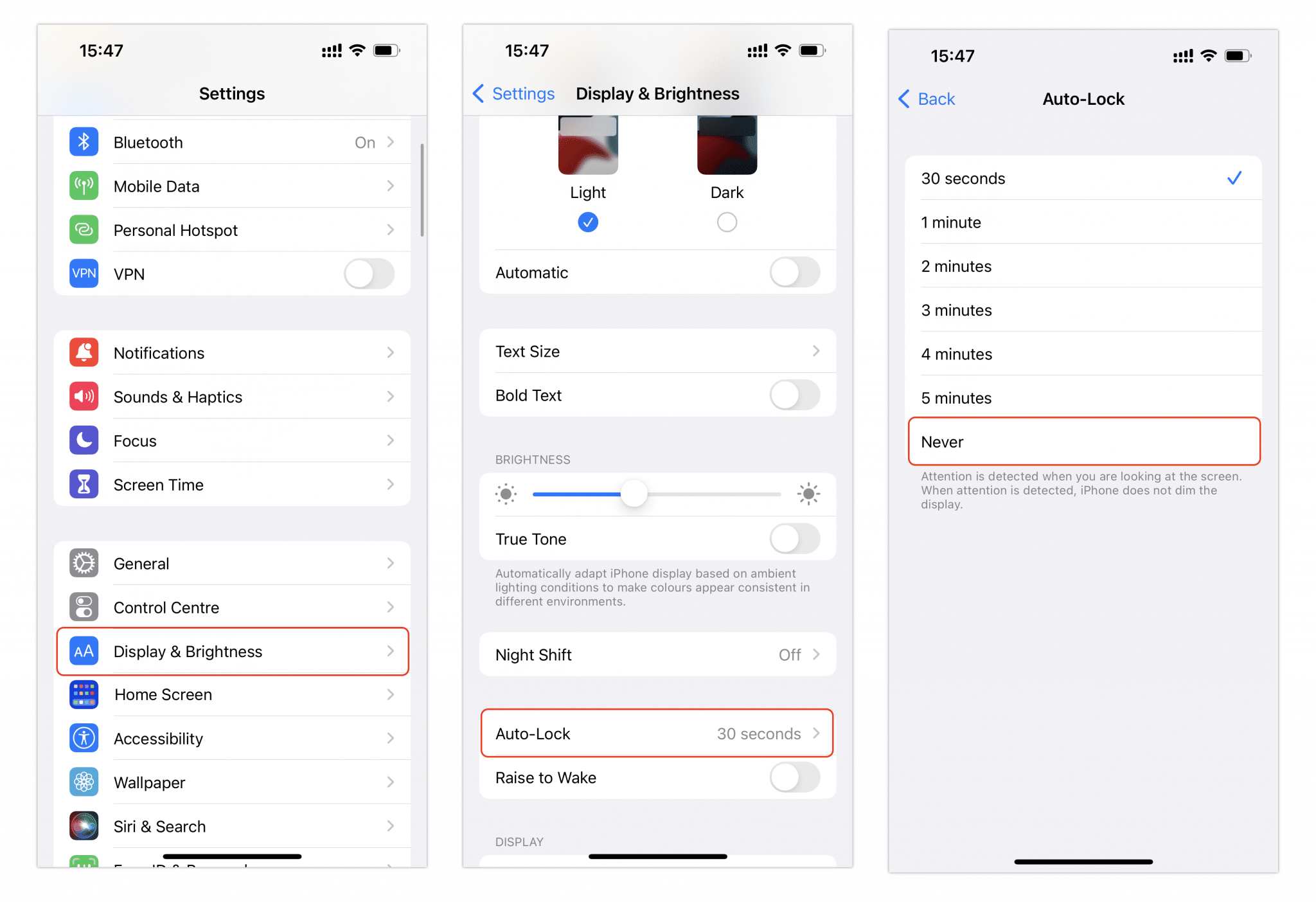 how-to-change-screen-timeout-on-iphone-nektony