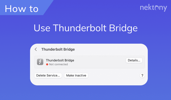 How to connect two Macs using Thunderbolt bridge
