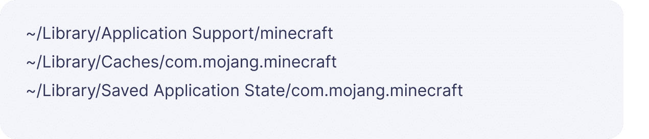 minecraft related files
